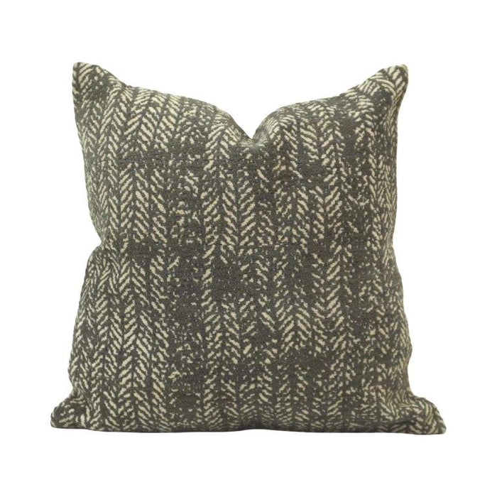 Earth-Tone Chevron Jacquard Cotton Cushion Cover 45x45 cm