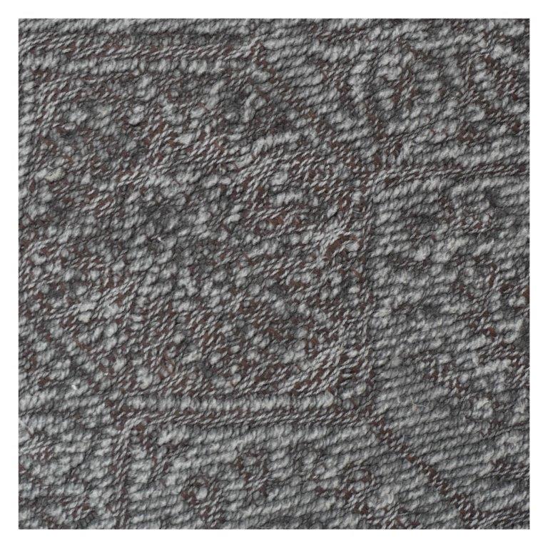 Textured Jacquard Geometric Cushion Cover 45x45 cm | Woven Cotton Decorative Pillow Cover | Neutral Tone Sofa Cushion