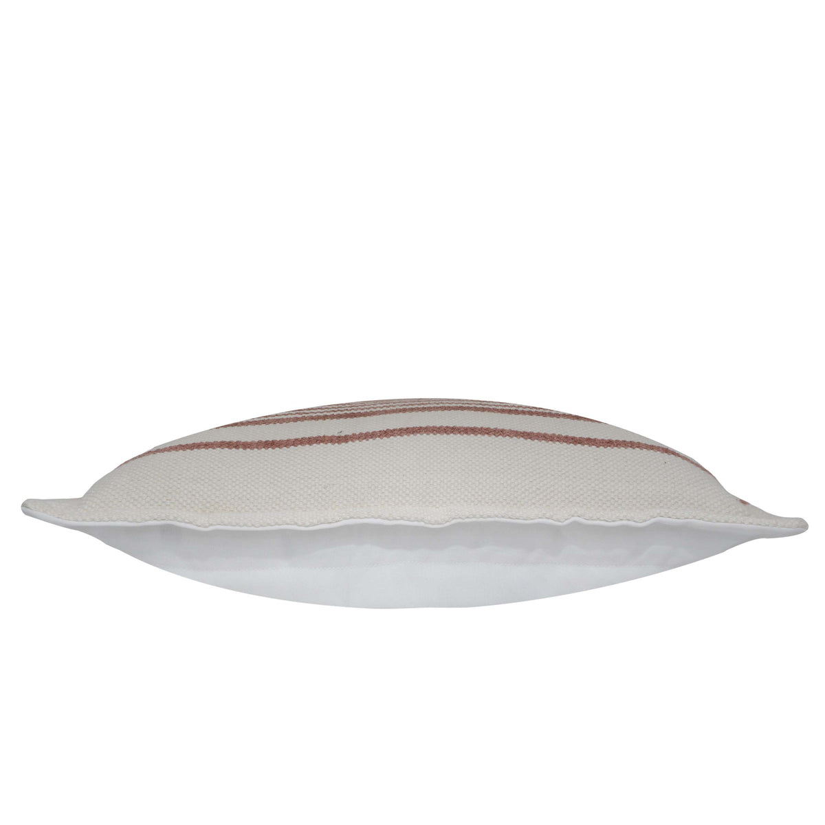 Handwoven Cotton Striped Cushion Cover 35x50 cm | Rustic Woven Lumbar Pillow Cover | Hidden Zip | Modern Farmhouse & Boho Home Décor - Bulk manufacturer & supplier from Panipat, India