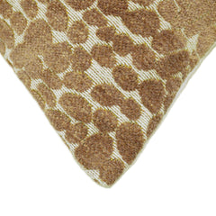 Textured Beige & Brown Jacquard Cushion Cover – 45 x 45 cm