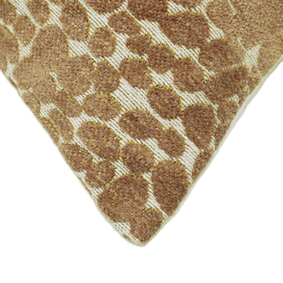 Textured Beige & Brown Jacquard Cushion Cover – 45 x 45 cm