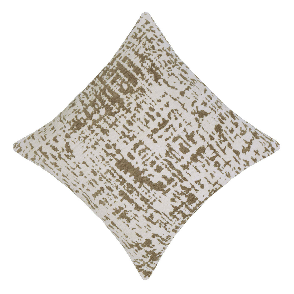 Ivory & Taupe Abstract Pattern Jacquard Cushion Cover – 45 x 45 cm