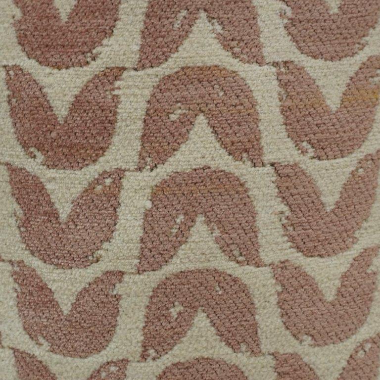 Blush Wave Jacquard Cotton Cushion Cover – 45x45 cm | Modern Abstract Woven Pillow Cover - Bulk manufacturer & supplier from Panipat, India