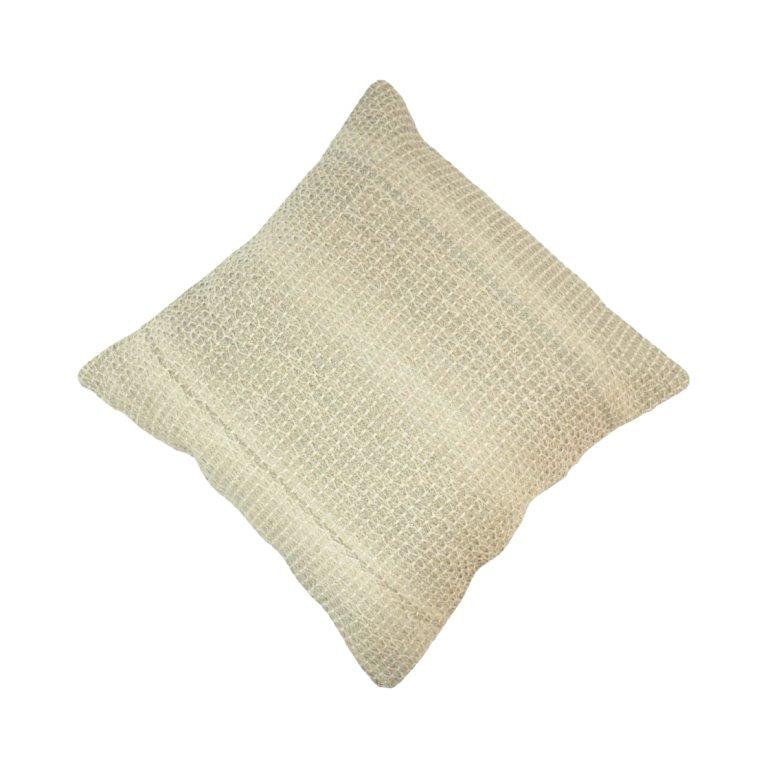 Handwoven Textured Cotton Cushion Cover – Natural Beige | 45 x 45 cm