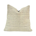 Handwoven Cotton Cushion Cover 45x45 cm | Textured Neutral Decorative Pillow Cover | Artisan Handmade Home Décor