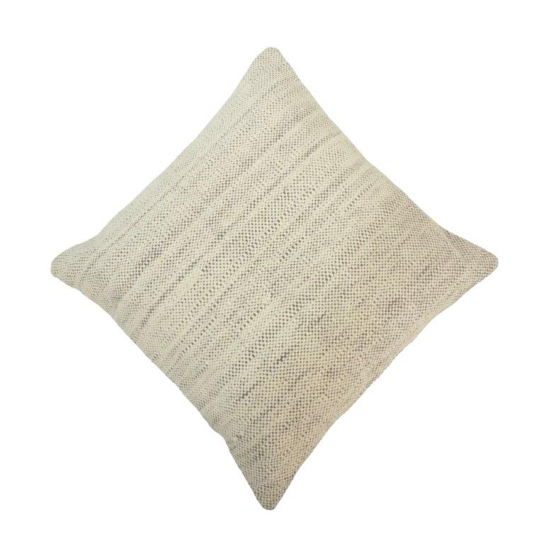 Neutral handwoven cotton cushion cover 45x45 cm