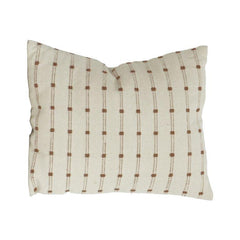Textured Cotton Cushion Cover with Woven Dotted Stripe Pattern – 35 x 50 cm | Minimal Neutral Decorative Pillow Cover