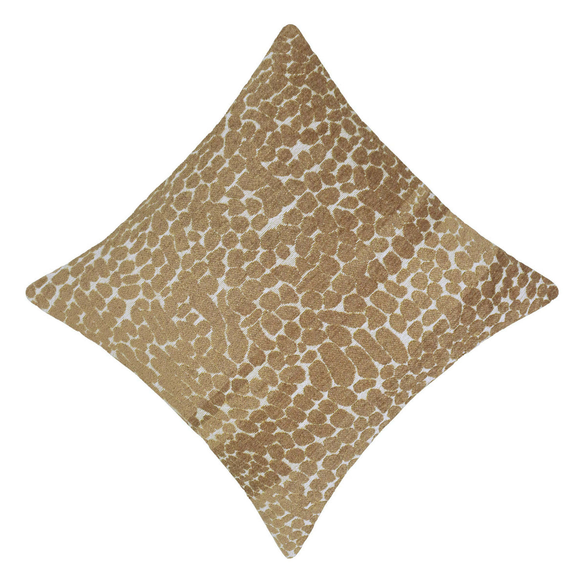 Textured Beige & Brown Jacquard Cushion Cover – 45 x 45 cm