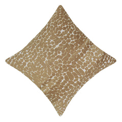 Textured Beige & Brown Jacquard Cushion Cover – 45 x 45 cm