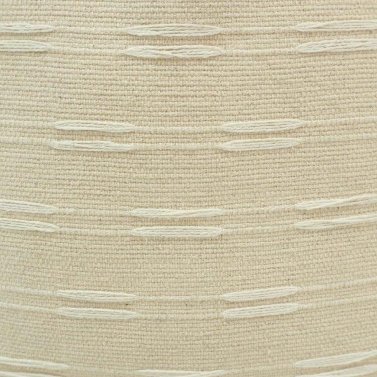 Handmade Textured Cotton Cushion Cover 45x45 cm | Minimal Embroidered Ivory Throw Pillow Cover | Modern Boho Home Décor - Bulk manufacturer & supplier from Panipat, India