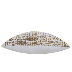 Ivory & Taupe Abstract Pattern Jacquard Cushion Cover – 45 x 45 cm
