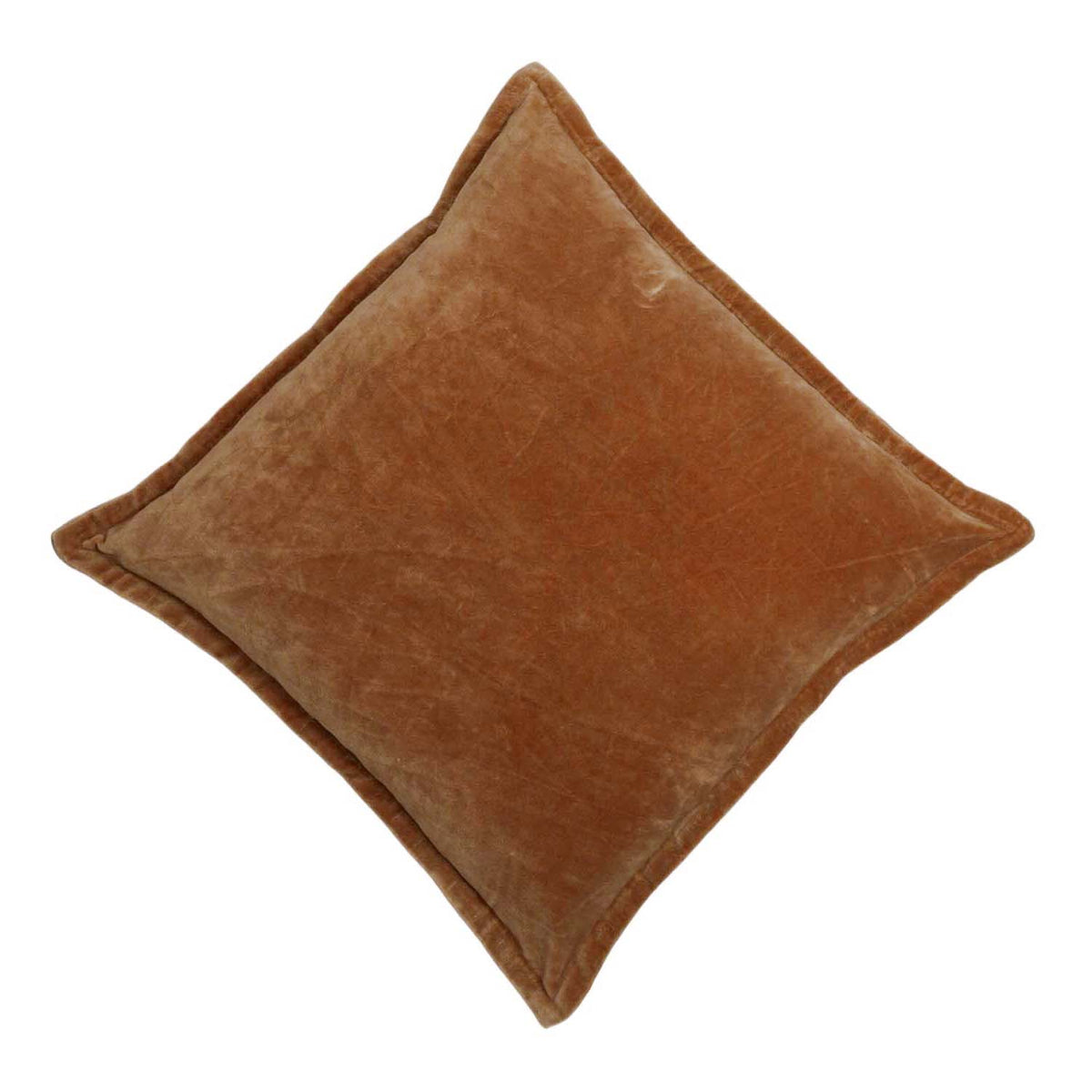 Luxury Brown Velvet Cushion Cover – Soft Solid Velvet, 45 x 45 cm (18 x 18 Inches)