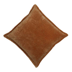Luxury Brown Velvet Cushion Cover – Soft Solid Velvet, 45 x 45 cm (18 x 18 Inches)