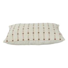 Textured Cotton Cushion Cover with Woven Dotted Stripe Pattern – 35 x 50 cm | Minimal Neutral Decorative Pillow Cover