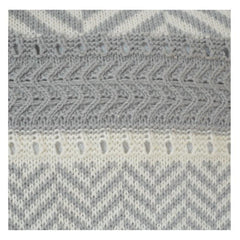 Handwoven Knitted Cushion Cover 45x45 cm | Textured Cotton Boho Cushion with Tassels | Soft Decorative Throw Pillow Cover
