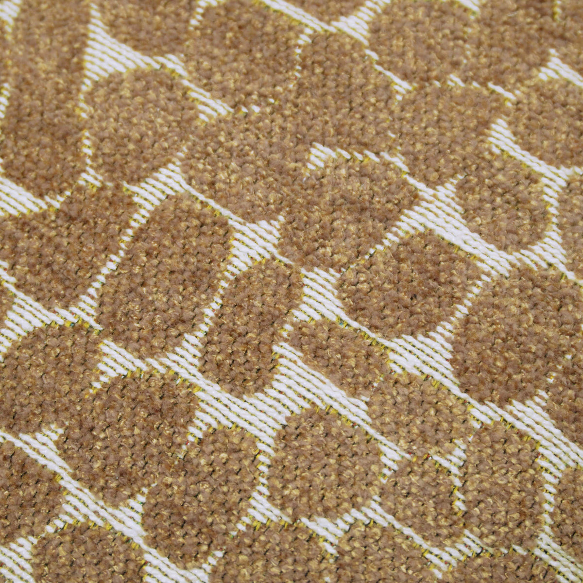 Textured Beige & Brown Jacquard Cushion Cover – 45 x 45 cm