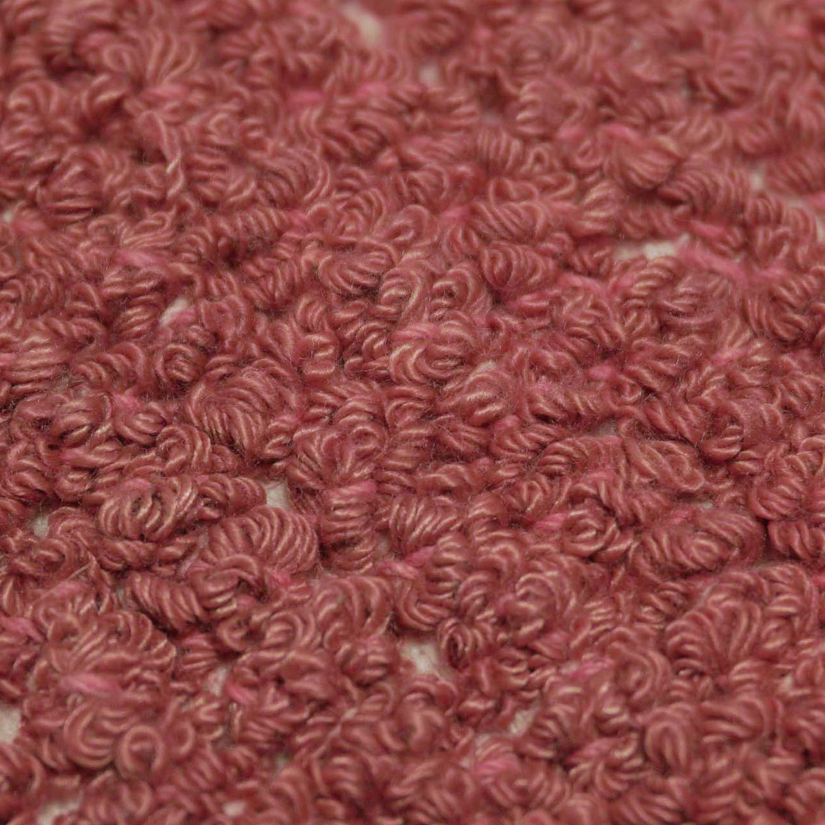 Rust rose and natural striped textured handmade cotton cushion cover 45x45 cm