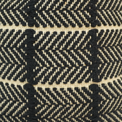 Handwoven Black & White Cotton Cushion Cover | Geometric Tribal Pattern | 45x45 cm