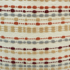 Handwoven Cotton Cushion Cover 45x45 cm | Textured Striped Embroidered Pillow Cover | Boho Neutral Decorative Cushion