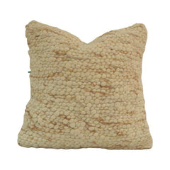 Ivory Bubble Texture Polyester Cushion Cover | 45x45 cm Decorative Throw Pillow Cover | Modern Textured Accent Cushion