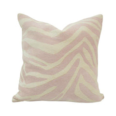 Blush Zebra Jacquard Cushion Cover – Textured Woven Decorative Throw Pillow Cover | 45 x 45 cm