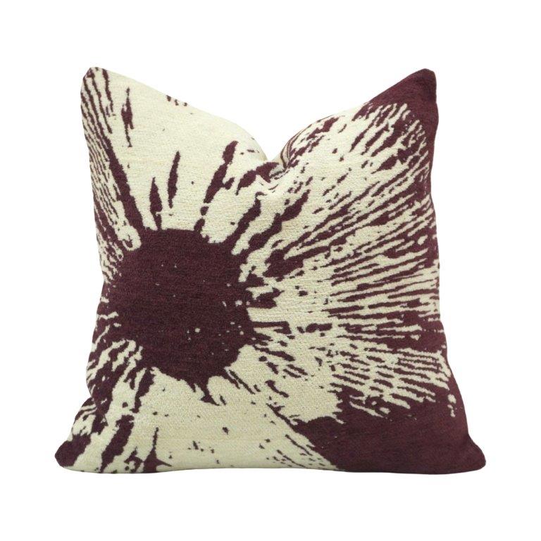 Jacquard Abstract Floral Cushion Cover – 45x45 cm | Woven Decorative Throw Pillow Cover for Sofa & Living Room - Bulk manufacturer & supplier from Panipat, India
