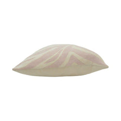 Blush Zebra Jacquard Cushion Cover – Textured Woven Decorative Throw Pillow Cover | 45 x 45 cm