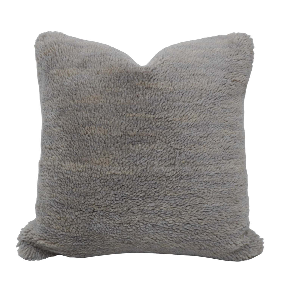Handwoven Textured Polyester Cushion Cover 45x45 cm | Soft Plush Decorative Throw Pillow Cover | Hidden Zipper | Modern Home Décor | Grey - Bulk manufacturer & supplier from Panipat, India