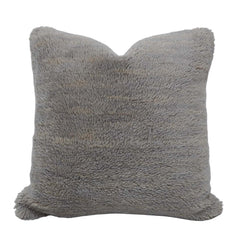 Handwoven Textured Polyester Cushion Cover 45x45 cm | Soft Plush Decorative Throw Pillow Cover | Hidden Zipper | Modern Home Décor | Grey