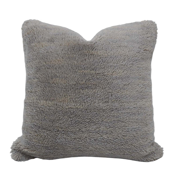 Handwoven Textured Polyester Cushion Cover 45x45 cm | Soft Plush Decorative Throw Pillow Cover | Hidden Zipper | Modern Home Décor | Grey