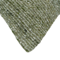 Handwoven Sage Green & Ivory Textured Cushion Cover – 45 x 45 cm