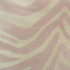 Blush Zebra Jacquard Cushion Cover – Textured Woven Decorative Throw Pillow Cover | 45 x 45 cm
