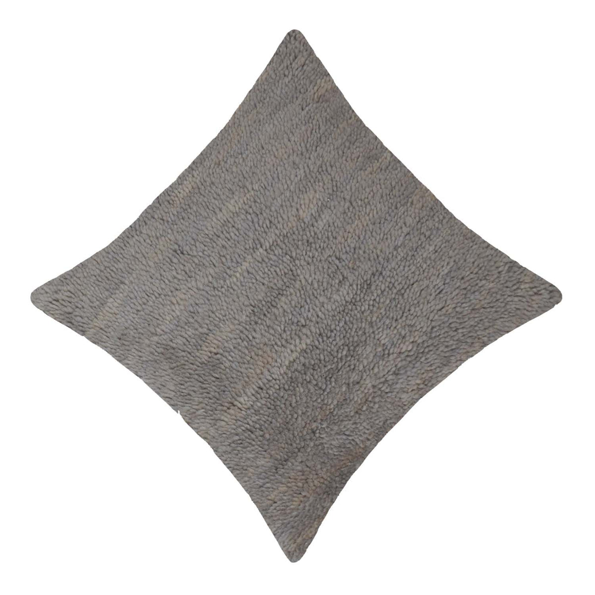 Handwoven Textured Polyester Cushion Cover 45x45 cm | Soft Plush Decorative Throw Pillow Cover | Hidden Zipper | Modern Home Décor | Grey - Bulk manufacturer & supplier from Panipat, India