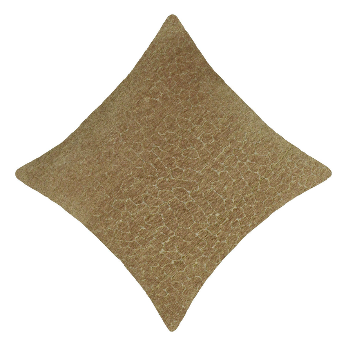 Textured Brown Jacquard Cushion Cover 45 x 45 cm – Subtle Patterned Decorative Cushion Cover
