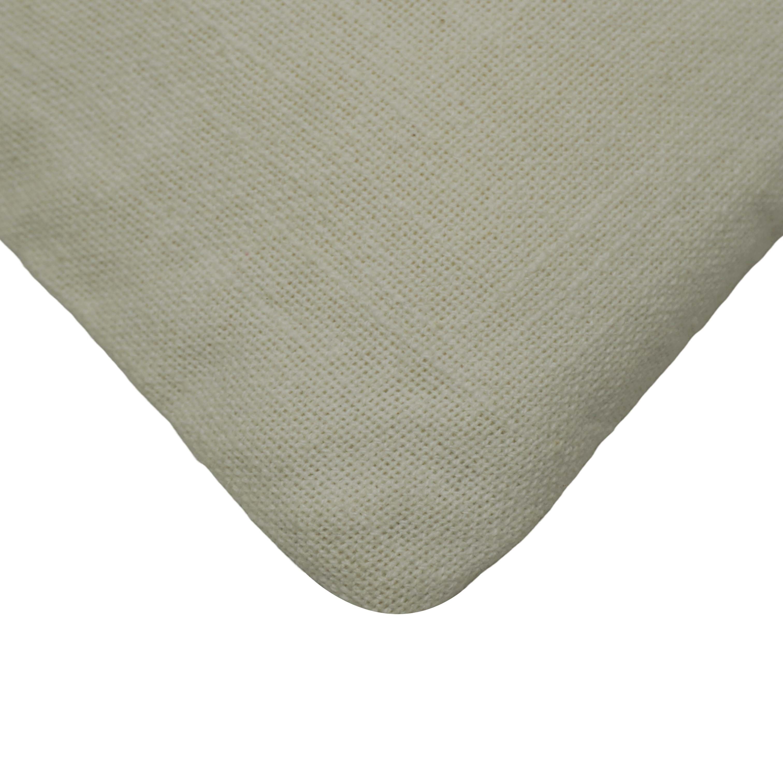 Abstract Machine Embroidered Cotton Cushion Cover 45x45 cm | Modern Geometric Decorative Throw Pillow Cover | Concealed Zipper | 18x18 Inch