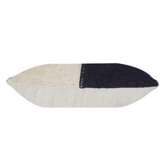 Knitted Geometric Cotton Cushion Cover – Handmade Color Block Throw Pillow Cover (18x18 Inch)