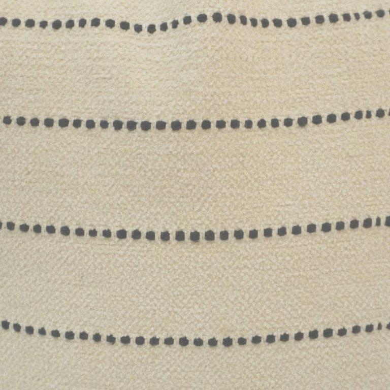 Handmade Cotton Tassel Cushion Cover 45x45 cm | Black & White Striped Boho Pillow Cover - Bulk manufacturer & supplier from Panipat, India