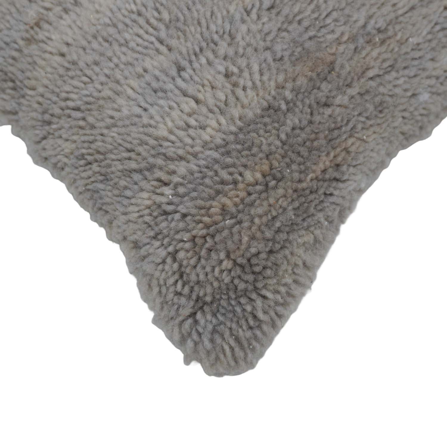 Handwoven Textured Polyester Cushion Cover 45x45 cm | Soft Plush Decorative Throw Pillow Cover | Hidden Zipper | Modern Home Décor | Grey