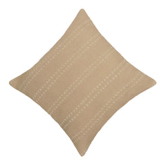Handwoven Cotton Cushion Cover 45x45 cm | Textured Woven Throw Pillow Cover | Natural Cream Decorative Cushion Cover