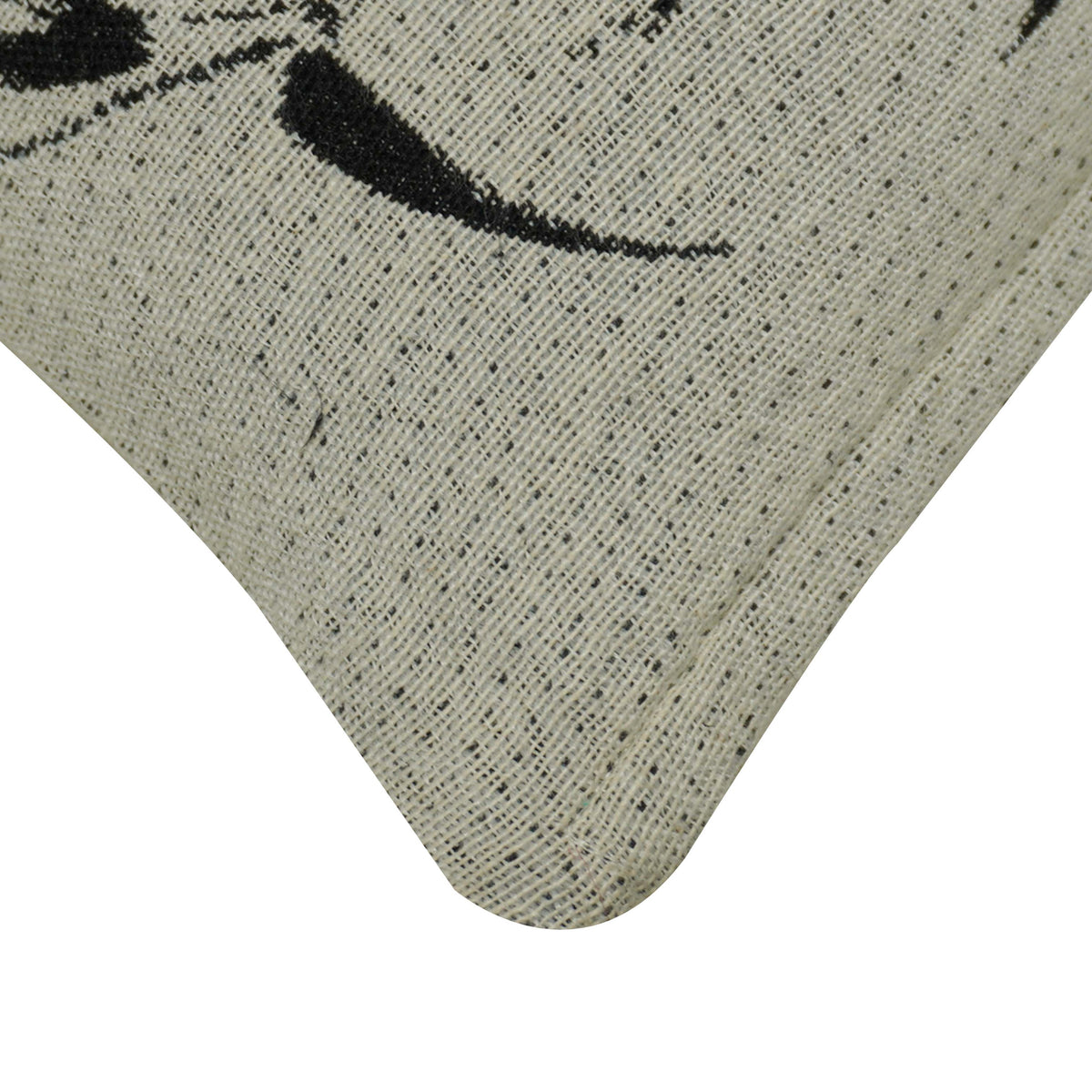 Panda Jacquard Cushion Cover 45x45 cm | Cotton Woven Decorative Throw Pillow Cover | Black & Natural Animal Design | Hidden Zip | Sofa, Bed & Living Room Décor