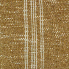 Handmade Cotton Chenille Cushion Cover 45x45 cm | Textured Mustard Beige Stripe Design | Artisan Woven Decorative Pillow Cover