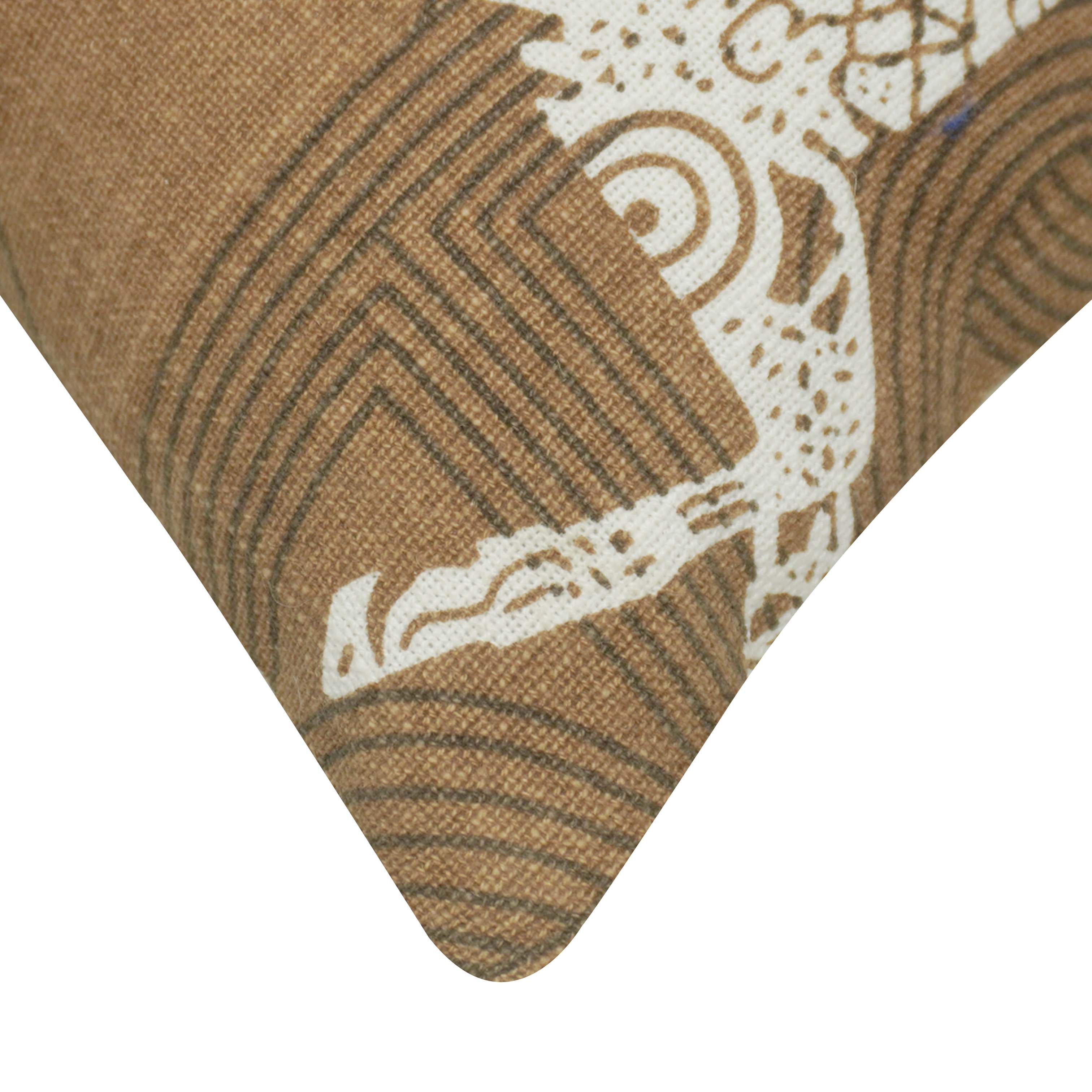 Printed Cotton Cushion Cover 45x45 cm | Running Horse Pattern Decorative Cushion Cover | Hidden Zipper | Sofa, Bed & Living Room Décor
