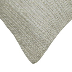 Handwoven Textured Striped Cushion Cover 35 x 50 cm – Neutral Tone