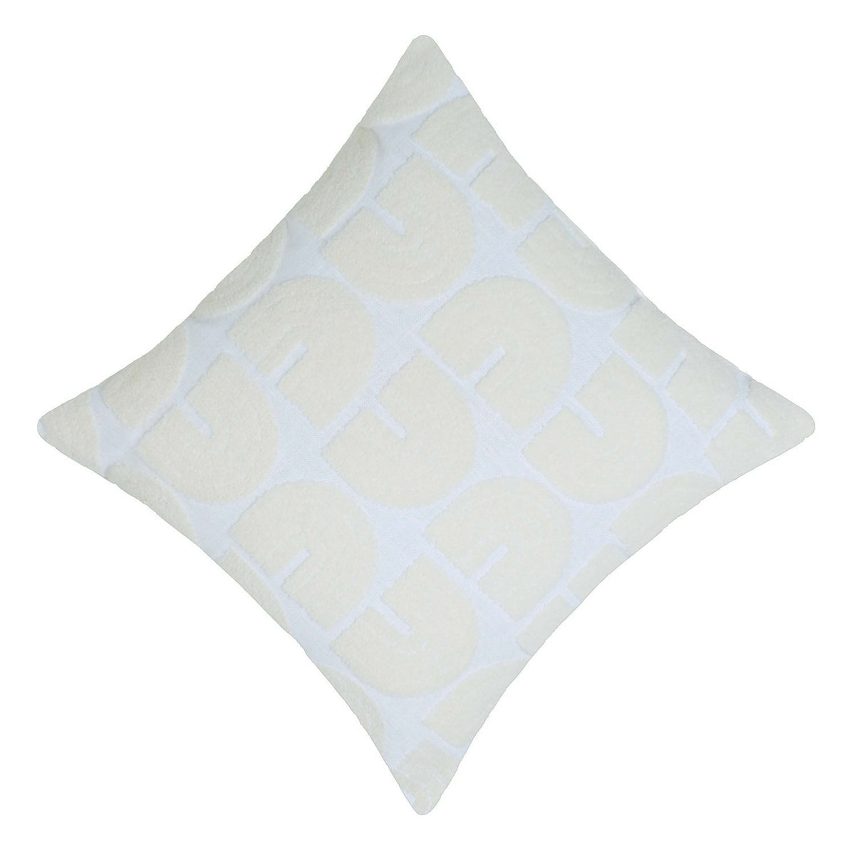 Cream Tufted HUG Cushion Cover – 45 x 45 cm | Textured Statement Cushion
