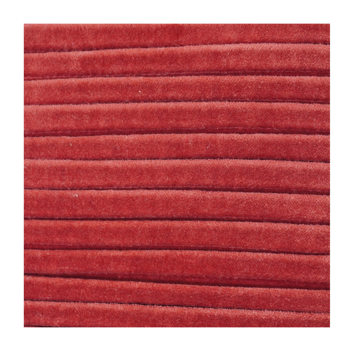 Luxury Rust Velvet Cushion Cover with Ribbed Texture | Soft Plush Decorative Pillow Cover | Modern Minimal Accent (18x18 Inch) - Bulk manufacturer & supplier from Panipat, India