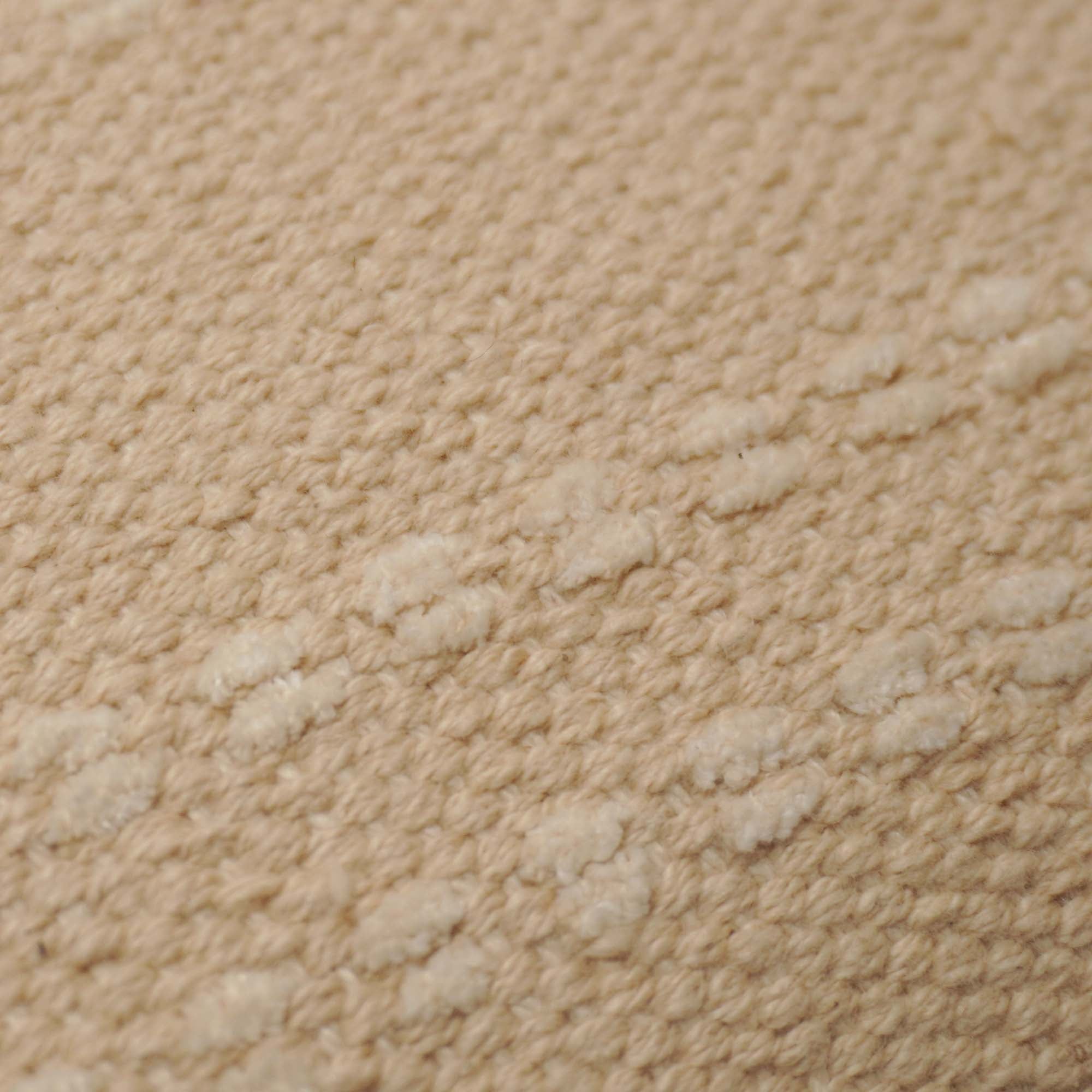 Handwoven Cotton Cushion Cover 45x45 cm | Textured Woven Throw Pillow Cover | Natural Cream Decorative Cushion Cover