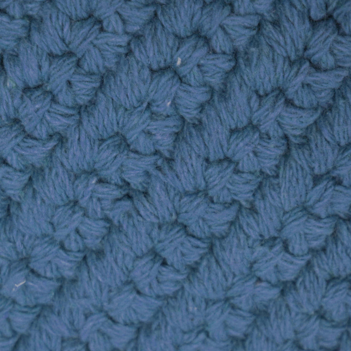 Handcrafted Textured Cushion Cover in Blue | Handmade Decorative Throw Pillow Cover | 45 x 45 cm (18 x 18 Inches) | Modern Solid Textured Home Décor