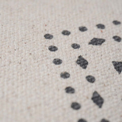 Printed Cotton Cushion Cover 45x45 cm | Geometric Border Print | Decorative Square Throw Pillow Cover | Hidden Zipper | Modern Boho Home Décor
