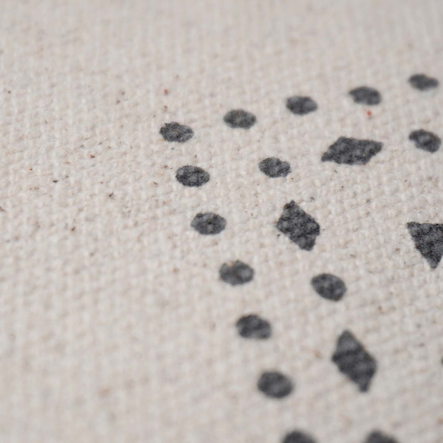 Printed Cotton Cushion Cover 45x45 cm | Geometric Border Print | Decorative Square Throw Pillow Cover | Hidden Zipper | Modern Boho Home Décor
