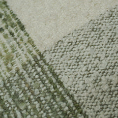 Handwoven Sage Green & Ivory Textured Cushion Cover – 45 x 45 cm